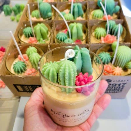 Desert Flower Soy Jar Tumble