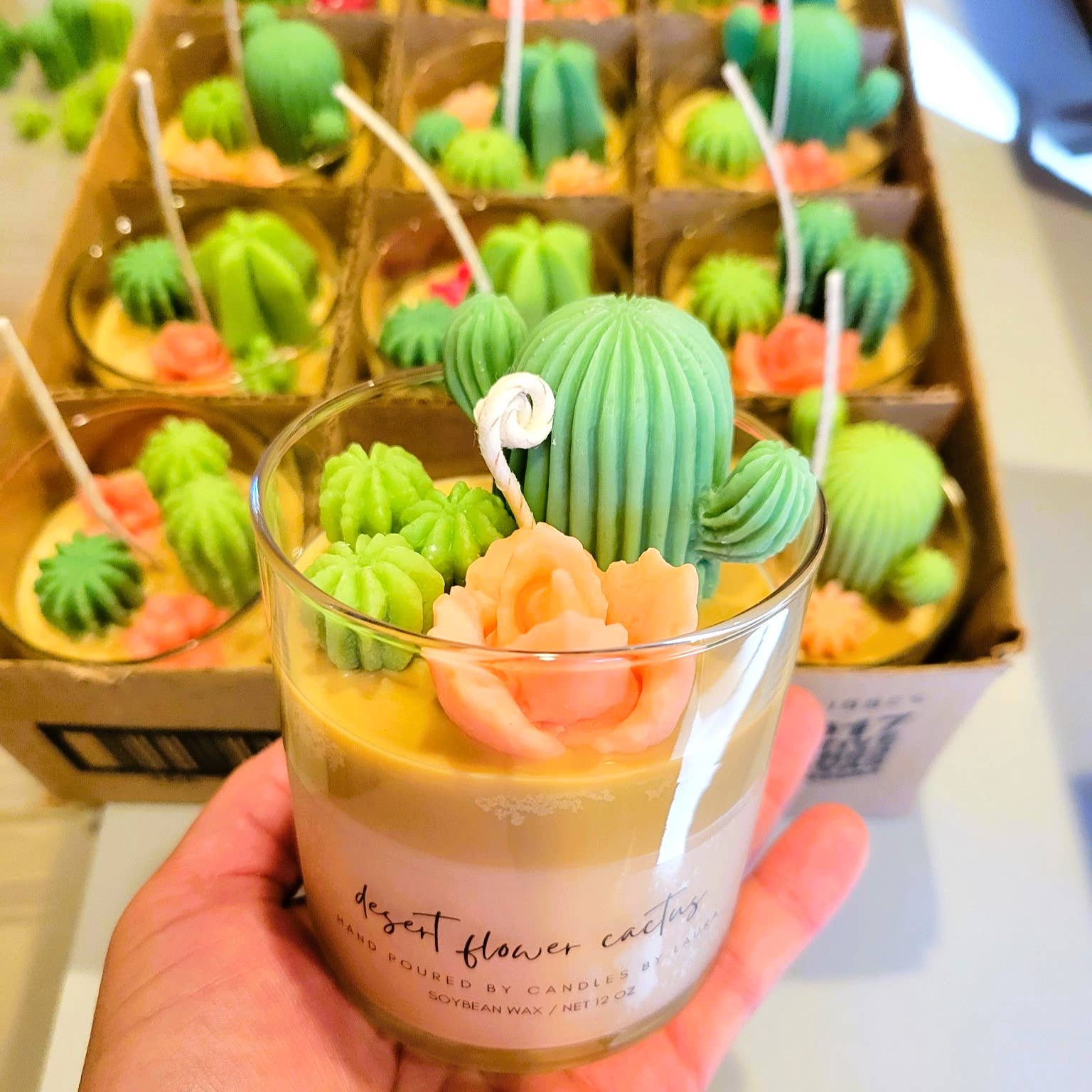 Desert Flower Soy Jar Tumble