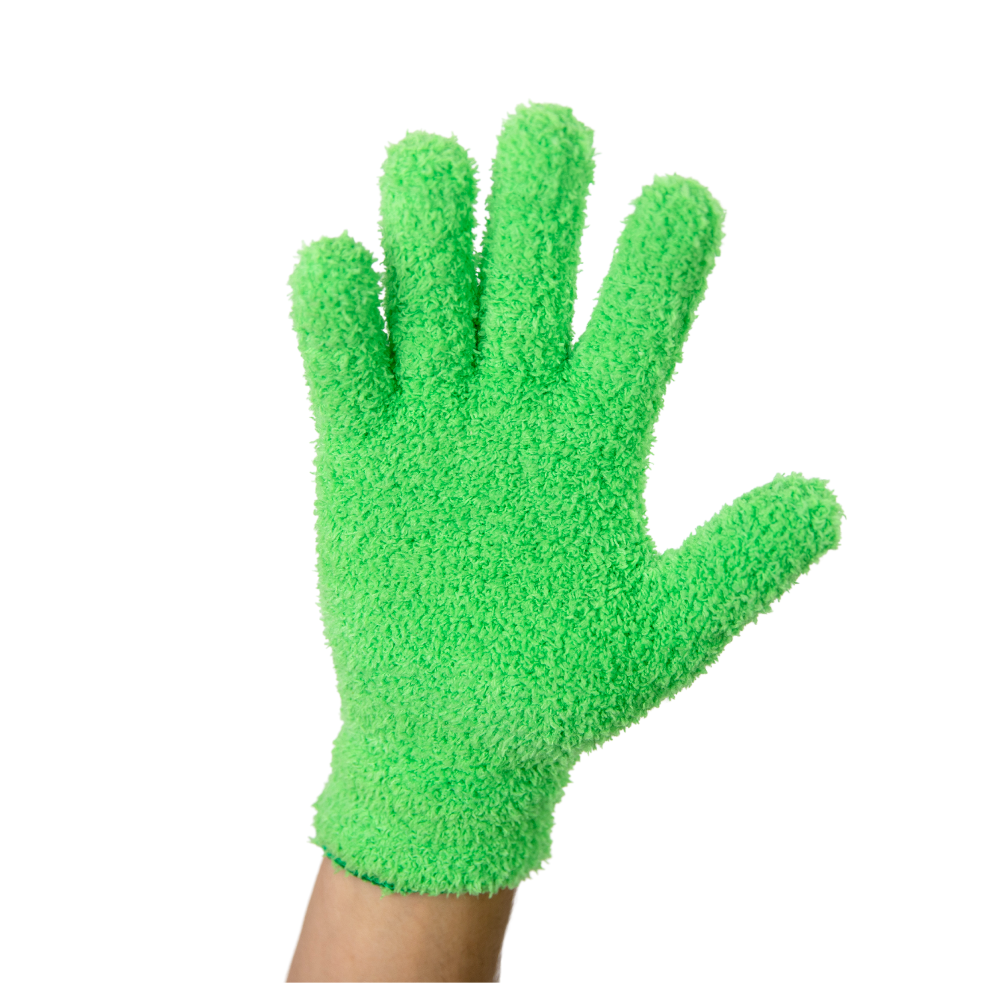 2 Microfiber Gloves - Leaf-Shining Gloves: Green