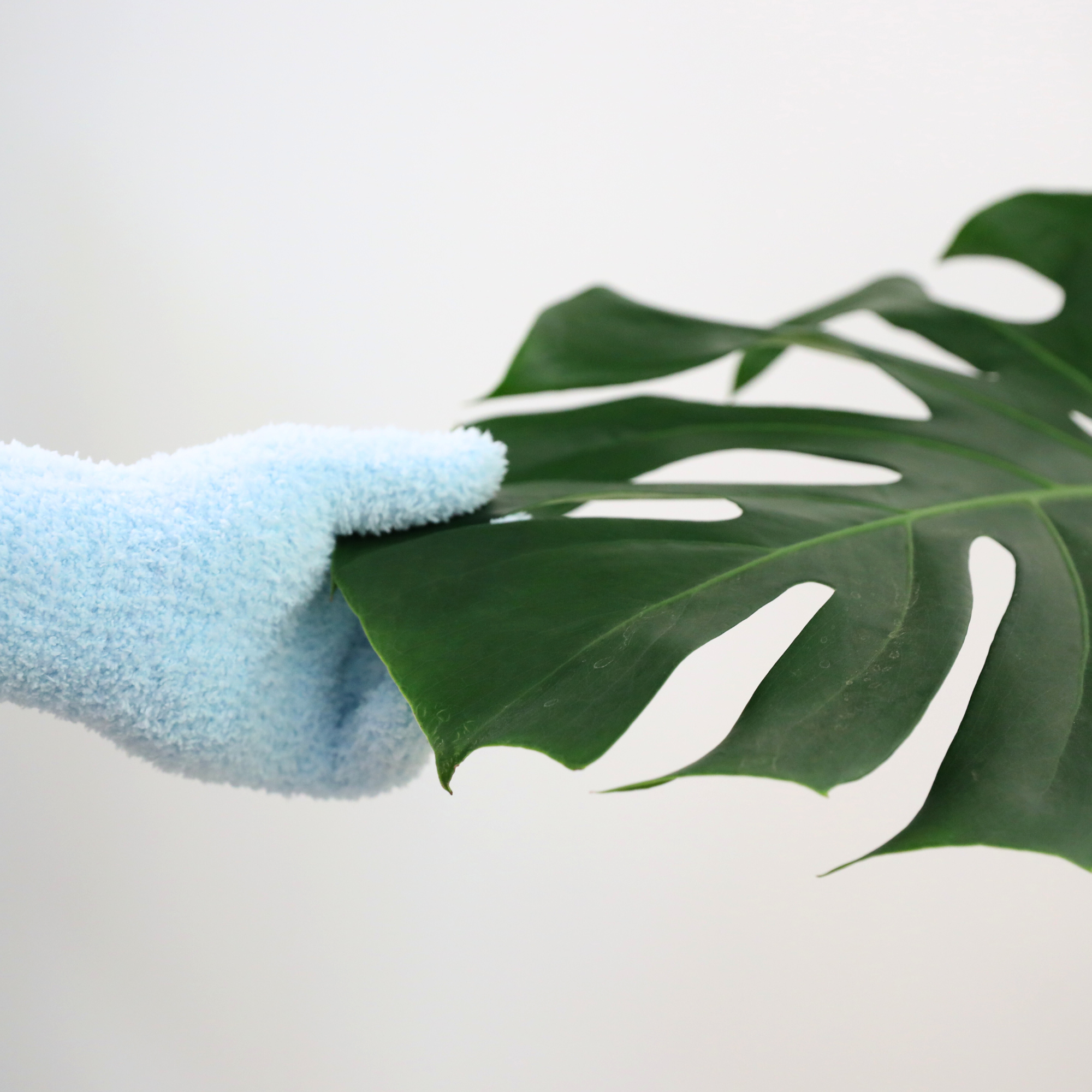 2 Microfiber Gloves - Leaf-Shining Gloves: Green