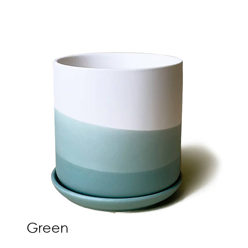 Devo Ceramic Plant Pots: Charcoal Grey
