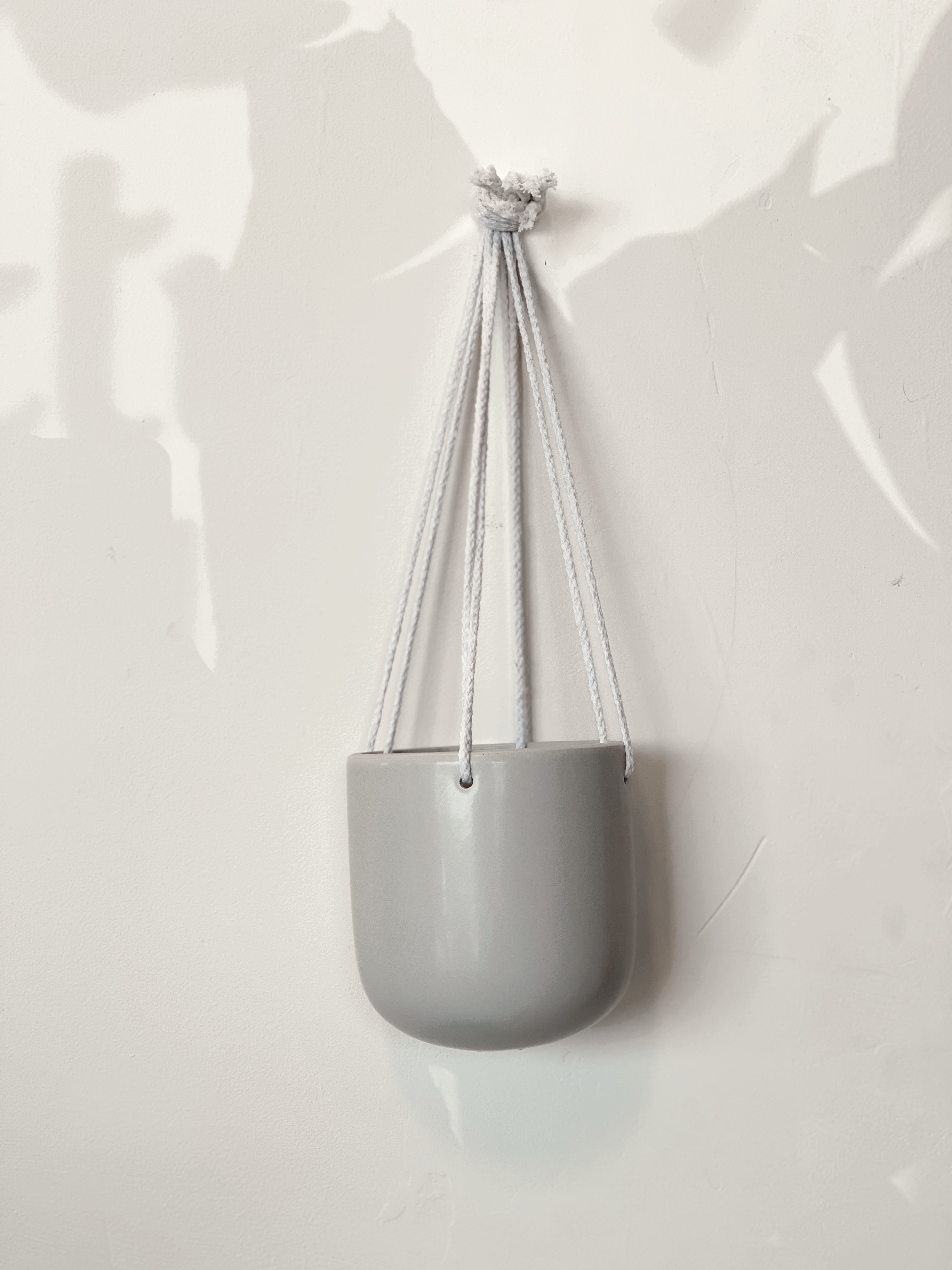 Hanging Pot - Cool Grey